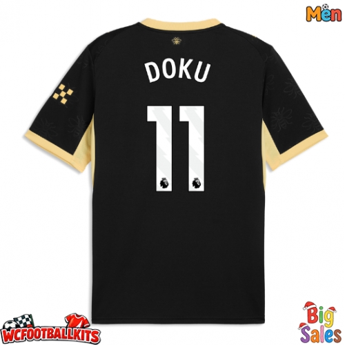 Manchester City Jeremy Doku #11 Replica Away Stadium Shirt 2026-27 Short Sleeve